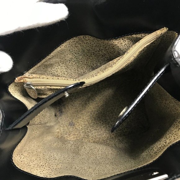 CARTIER Leopard print PANTHERE Shoulder Bag Leather Black/Silver - Picture 3 of 16